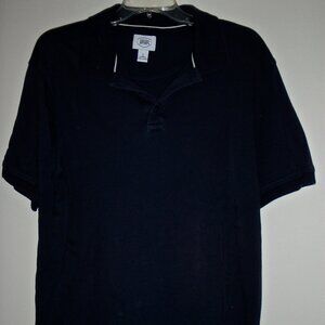 BERKLEY JENSEN MEN'S BLACK SHORT SLEEVED 100% PIMA COTTON POLO SHIRT SIZE L